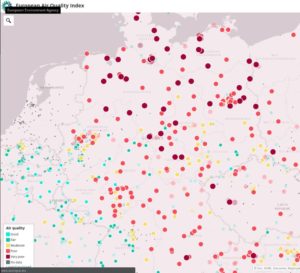 Luftverschmutzung in Deutschland / Luftqualität am 07.03.2018